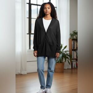 LOFT Black Women's Cardigan Sweater